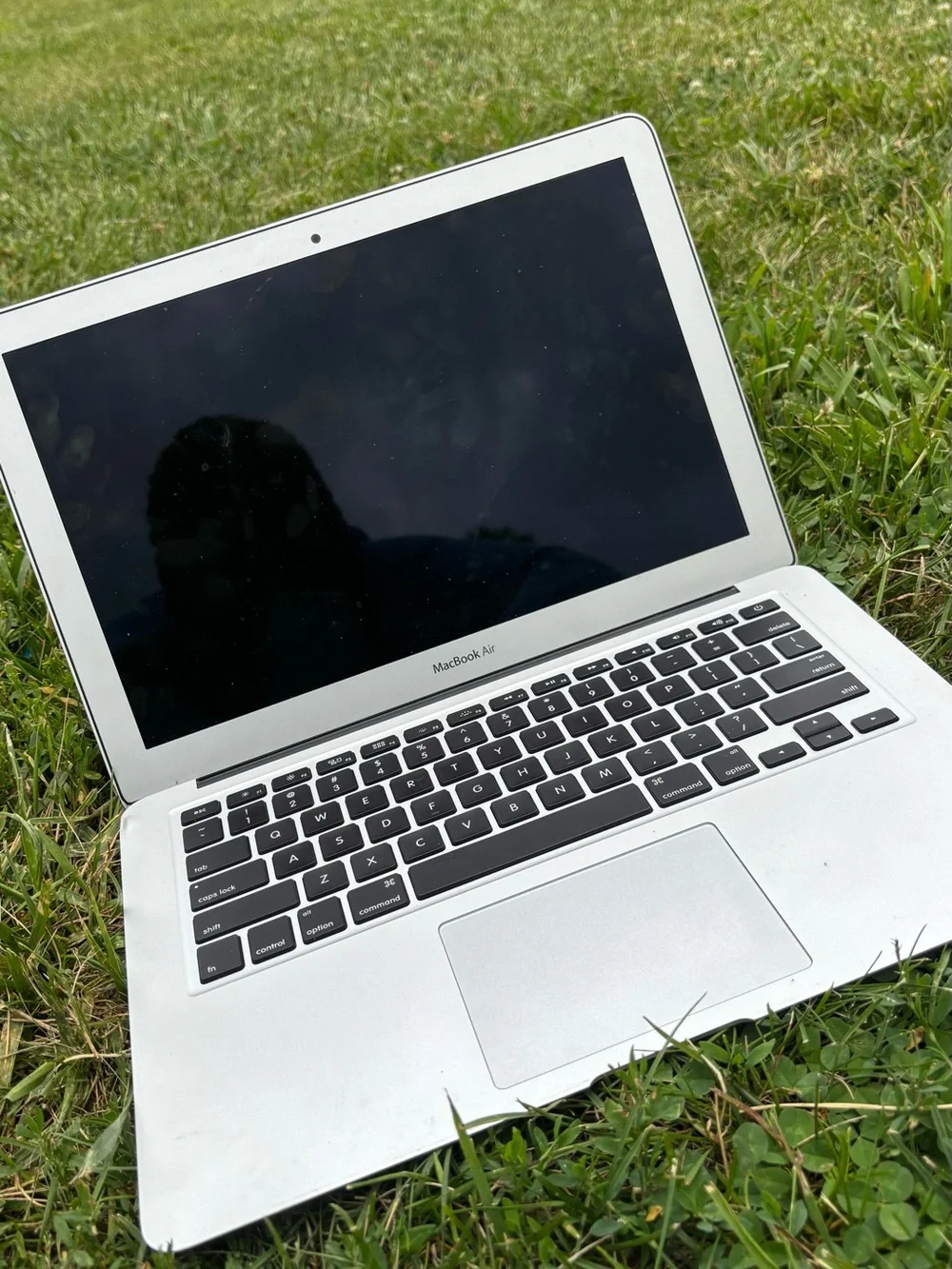 Apple Space Gray MacBook with Apple Logo